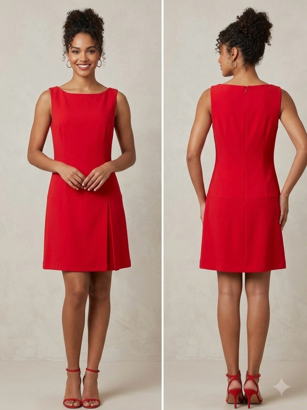 Nicole Miller Red Sleeveless Mini Dress